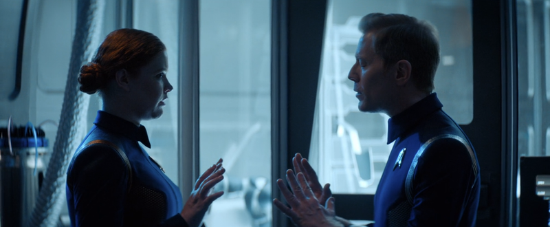 Stamets recounts finding Hugh in the mycelial network again to a shocked Tilly.